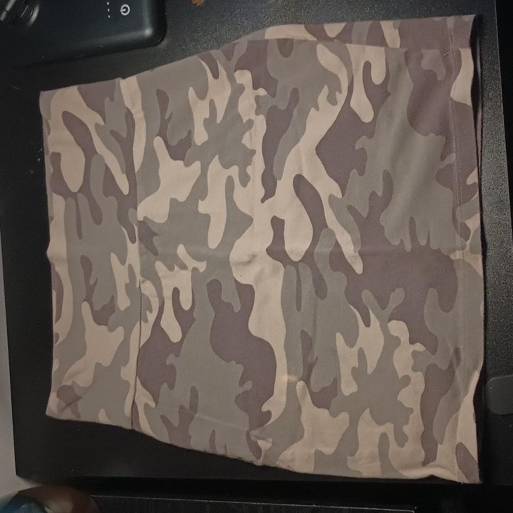 Camouflage mini skirt